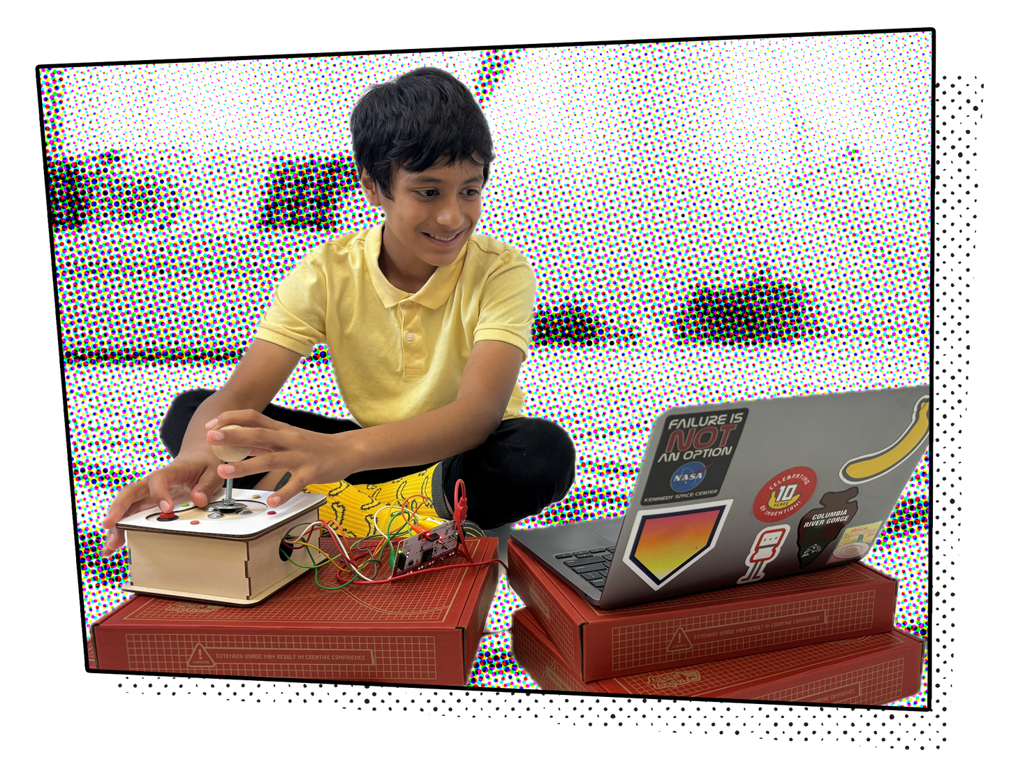 Retro Joystick Invention Launchpad